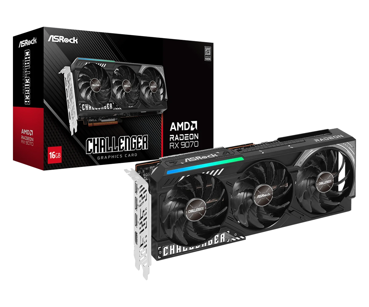 ASRock AMD Radeon RX 9070 Challenger 16GB